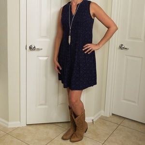 Navy split neck Old Navy Dress